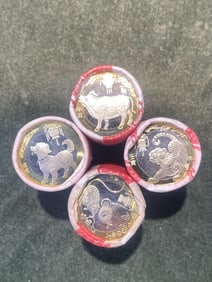 Chinese Commemorative Zodiac Coins 80 Picese