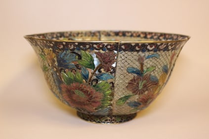 Chinese Plique-à-jour Enamel Bowl