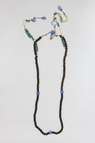 Chinese Wood Beads Chaozhu Necklace