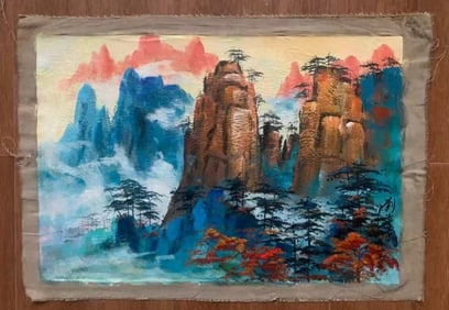 Oil on Canvas,Signed.