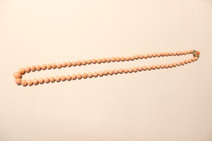 A Coral Beads Necklace