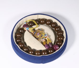 Chengxiang Wood 18 beads bracelet