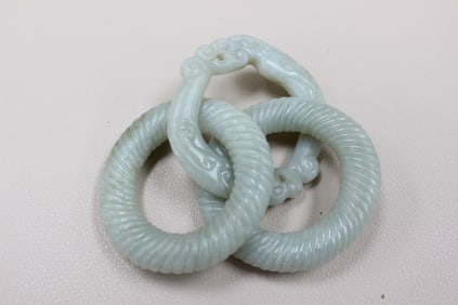 Chinese Interlocking Jade Rings
