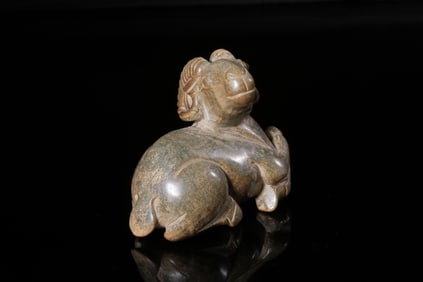 Chinese Jade Carved Goat