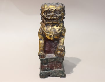 Chinese Gilded Guardian Lions