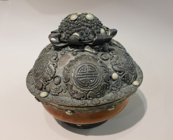 traditional Asian ceremonial or ritual container