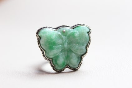 Jadeite Carved Ring