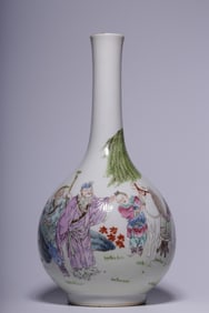 Chinese Famille Rose Porcelain Vase,