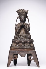 Chinese Bronze Buddha Sculpture