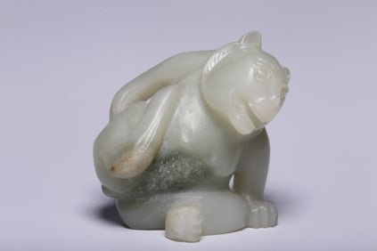 Chinese Jade Carved Bear