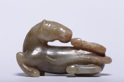 Chinese Jade Carved Horse