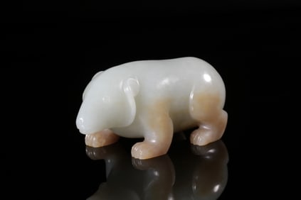 Chinese Jade Carved Bear