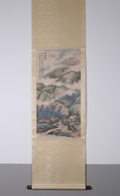 Chinese Ink Color Scroll Painting