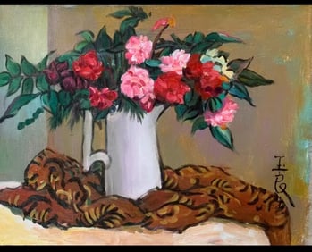 Oil on Canvas,Signed.