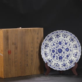 Chinese Blue and White Porcelain Plate