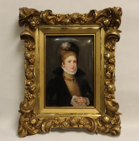 KPM Porcelain Plaque of a Noble Lady