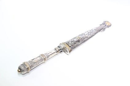 Vintage Inox Prata 800 Silver Gaucha Boot Knife/Da