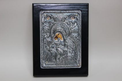 Greek Orthodox icon of the Virgin Mary and the Chr