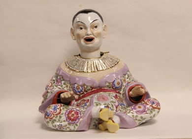 Dresden Porcelain Pagoda Nodder Moving Head and Ha