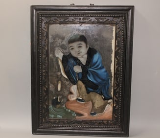 Chinese Glass Reverse Painting