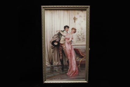 Oil Painting on canvas of titled "The Embrace"