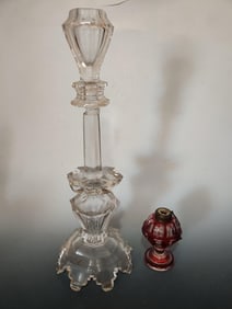 Crystal Stand w Bohemian Container