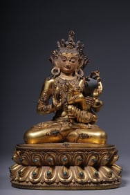 Chinese Gilt Bronze Buddha Statue