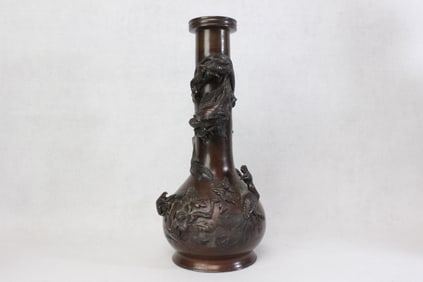 Japanese Bronze Vase