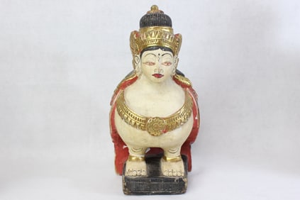 Burmese or Thai sculpture of a Kinnari,