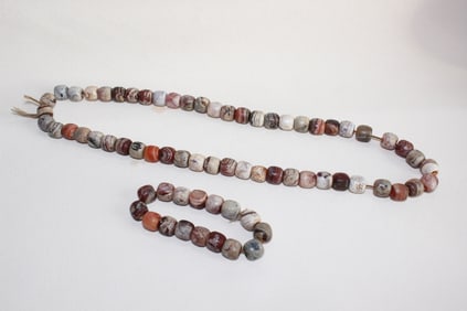 Agate Beads Necklace and Bracelet