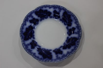 Vintage English Flow Blue Porcelain Plate