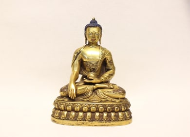 Chinese Gilt Bronze Buddha Statue