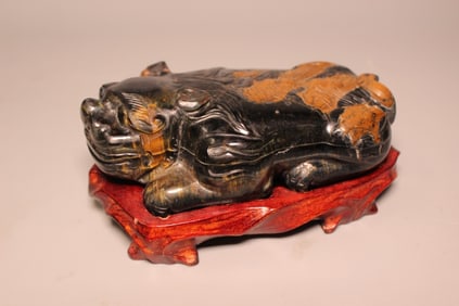 Chinese Carved stone statue of a mythical creature