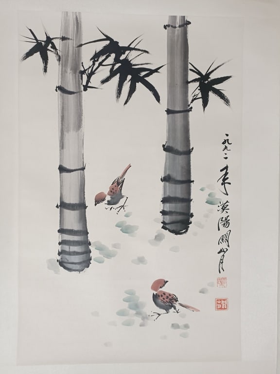 Chinese Ink Color Painting,Signed: Chinese Ink Color Painting,Signed Dimension: 68X46cm