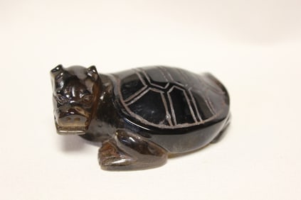 Chinese Hand Carved Crystal Turtle