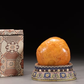 Yellow Tianhuang Stone Carving