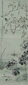 Chinese Ink Color Painting,Signed