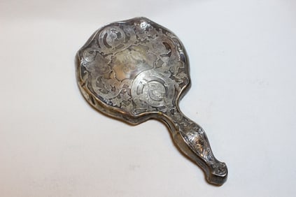 Antique Sterling Silver Hand Mirror