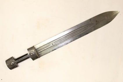 Fine Caucasian Niello Enamel Silver Kindjal Dagger