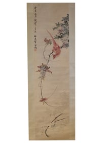 Chinese Ink and Color Scroll Painting