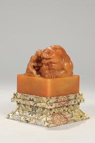 Chinese Carved Tianhuang Soapstone Seal