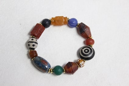Variety of Natural Stone and Agate Beads Bracelet