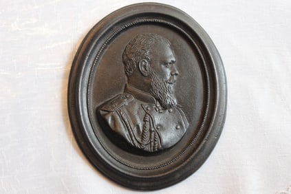 Russian Iron Oval Plaque