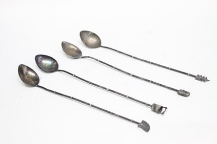 Vintage Sterling Silver Cocktail Stirring Spoons