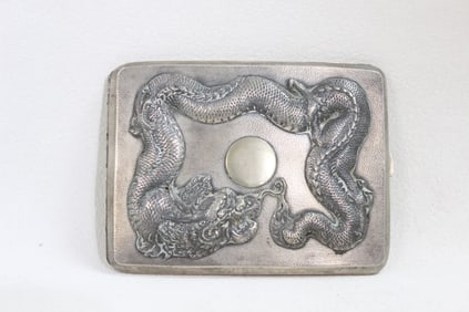 Chinese Export Silver Cigarette Case