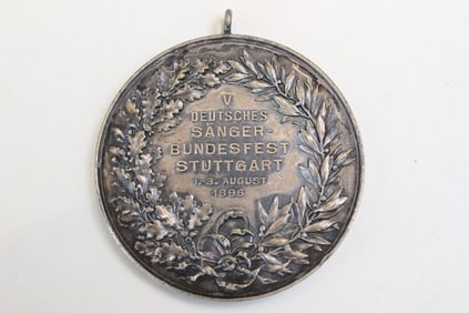 commemorative medal for the 5th German Singers' Federal Festival (Deutsches Sängerbundesfest) held