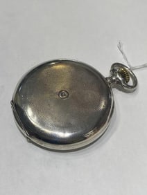 Antique Sterling Silver Case Alarm Pocket Watch