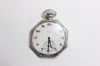 Elgin Octagonal Pocket Watch