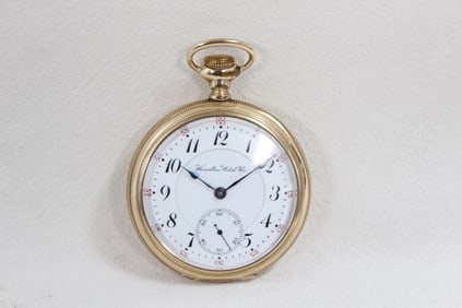 Hamilton open-face pocket watch