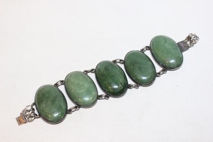 Vintage Mexico Sterling Silver serpenlink Bracelet